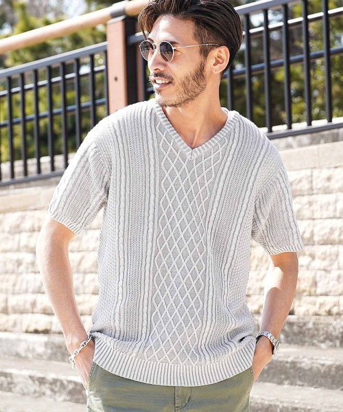 フィッシャーマンサマーニットサマーセーターTシャツ