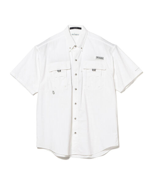 Columbia（コロンビア）の「Columbia / バハマアイコンショートスリーブシャツ（シャツ/ブラウス・メンズ・ホワイト/ブラック・LARGE/X-LARGE）」の3枚目の写真