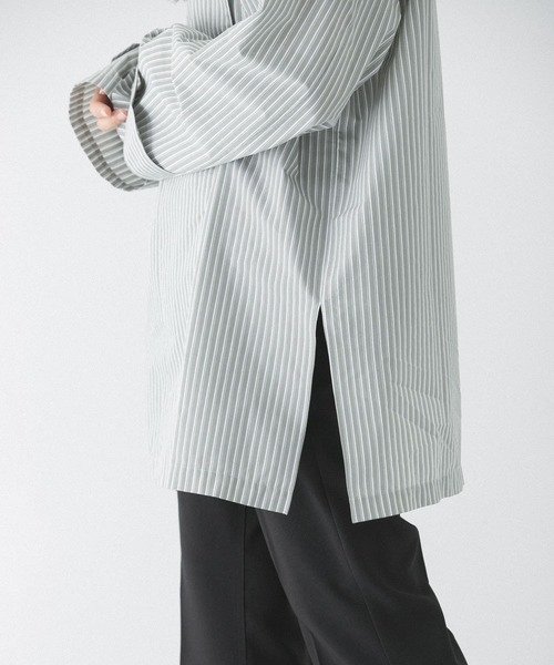 URBAN RESEARCH（アーバンリサーチ）の「MIRKO BERTOLA　ストライプデザインシャツ（シャツ/ブラウス・レディース・グリーン系その他/ブルー系その他・-）」の6枚目の写真