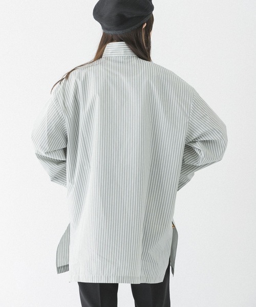 URBAN RESEARCH（アーバンリサーチ）の「MIRKO BERTOLA　ストライプデザインシャツ（シャツ/ブラウス・レディース・グリーン系その他/ブルー系その他・-）」の14枚目の写真