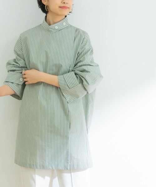 URBAN RESEARCH（アーバンリサーチ）の「MIRKO BERTOLA　ストライプデザインシャツ（シャツ/ブラウス・レディース・グリーン系その他/ブルー系その他・-）」の19枚目の写真