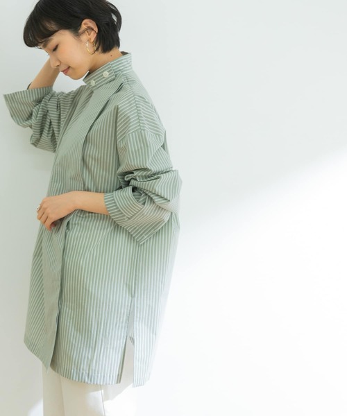 URBAN RESEARCH（アーバンリサーチ）の「MIRKO BERTOLA　ストライプデザインシャツ（シャツ/ブラウス・レディース・グリーン系その他/ブルー系その他・-）」の21枚目の写真