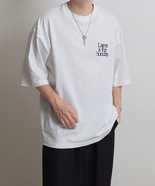 Confirm(コンファーム)の「Latest バックプリントビッグTシャツ【Confirm】(Tシャツ/カットソー・メンズ・ライトグレー/ホワイト/ブラック・L/M)」の13枚目の写真