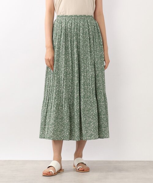 DRESKIP（ドレスキップ）の「◆柄アソート消しプリーツスカート（スカート・レディース・グリーン系その他2/ブラック系/オレンジ系その他5/ブルー系5・03/02/04）」の6枚目の写真