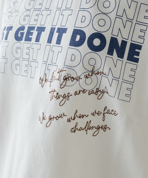 PUAL CE CIN（ピュアルセシン）の「プリント×刺繍ショート丈Tシャツ（Tシャツ/カットソー・レディース・ベージュ/オフホワイト/ブルーグレー・FREE）」の20枚目の写真