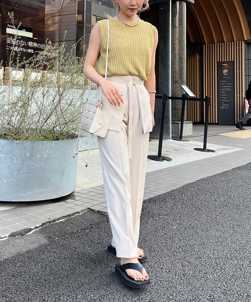 CAPRICIEUX LE'MAGE（カプリシューレマージュ）の「タンクSETシアータンク（ニット/セーター・レディース・ホワイト系その他/ブラック/グリーン系その他・FREE）」の7枚目の写真