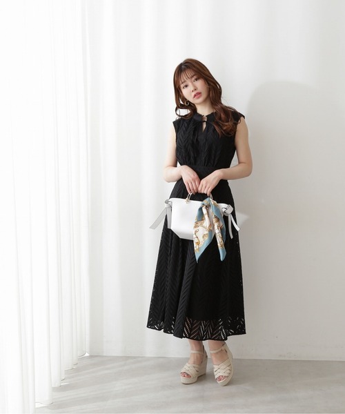 PROPORTION BODY DRESSING（プロポーションボディドレッシング）の「コットンレースフレアスカート / 1212220604（スカート・レディース・ブラック/オフホワイト/ブルー・MEDIUM/SMALL）」の14枚目の写真