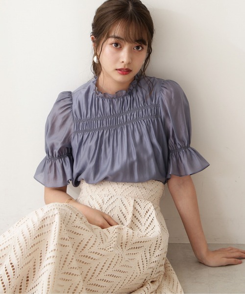 PROPORTION BODY DRESSING（プロポーションボディドレッシング）の「コットンレースフレアスカート / 1212220604（スカート・レディース・ブラック/オフホワイト/ブルー・MEDIUM/SMALL）」の18枚目の写真