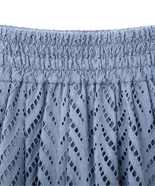 PROPORTION BODY DRESSING（プロポーションボディドレッシング）の「コットンレースフレアスカート / 1212220604（スカート・レディース・ブラック/オフホワイト/ブルー・MEDIUM/SMALL）」の21枚目の写真