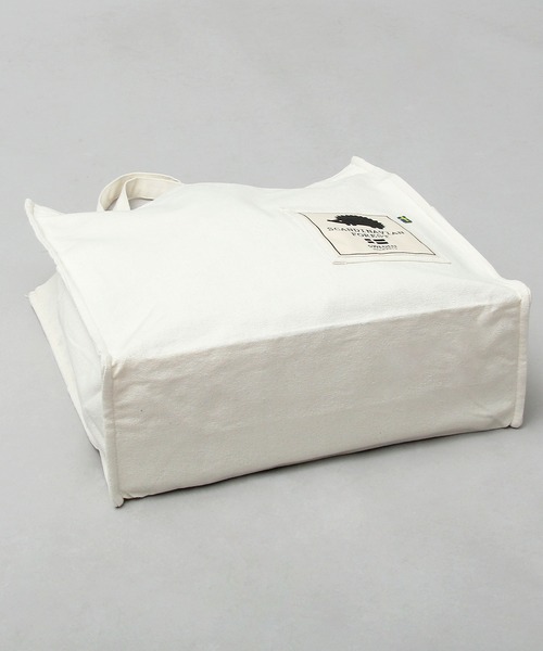 SCANDINAVIAN FOREST（スカンジナビアン・フォレスト）の「キャンバス スクエア型 ビッグ トートバッグ / 大容量（トートバッグ・レディース・ブラック/グレー/オフホワイト・FREE）」の4枚目の写真