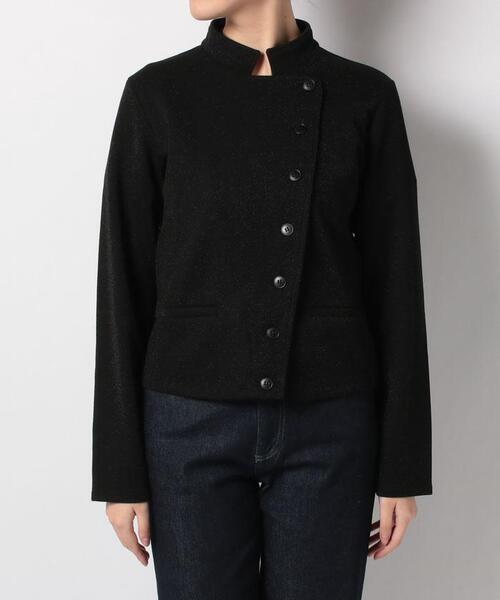 アニエスベー JGI0 BLOUSON fifre シャイニーブルゾン ブラック agnes b.（アニエスベー）の「JGI0 BLOUSON fifre シャイニー