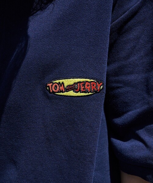 PUBLUX(パブリュクス)の「PUBLUX/パブリュクス / Tom&Jerryワンポイントロゴポロシャツ/ワンポイント刺繍/ユニセックス(ポロシャツ・メンズ・ネイビー/グリーン/ホワイト/ブラック・LARGE/SMALL/MEDIUM)」の13枚目の写真