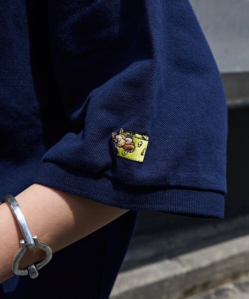 PUBLUX(パブリュクス)の「PUBLUX/パブリュクス / Tom&Jerryワンポイントロゴポロシャツ/ワンポイント刺繍/ユニセックス(ポロシャツ・メンズ・ネイビー/グリーン/ホワイト/ブラック・LARGE/SMALL/MEDIUM)」の14枚目の写真