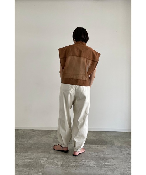 LA PEAU DE GEM ベロア シャツ シアー 茶 ブラウン 完売 LA PEAU DE GEM ベロア シャツ シアー 茶 ブラウン 完売 LA PEAU