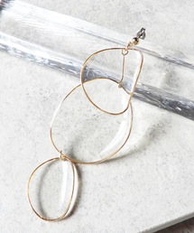 The Rule ザルール:片耳用 Amaranth pierced earring size:L 花ひらピアス L