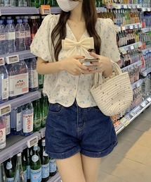 VIBGYOR Women | 【KOREA SELECT】ビッグリボン パールボタン ブラウス(シャツ/ブラウス)