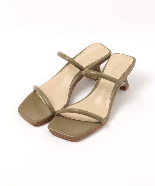 LEPSIM(レプシィム)の「ナロースクエアミュール 285241(サンダル・レディース・ブラウン/アイボリー・MEDIUM/LARGE)」の3枚目の写真