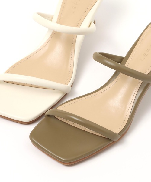 LEPSIM(レプシィム)の「ナロースクエアミュール 285241(サンダル・レディース・ブラウン/アイボリー・MEDIUM/LARGE)」の17枚目の写真