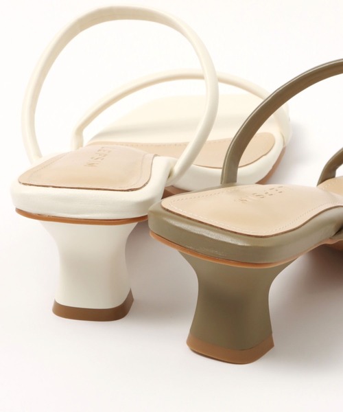 LEPSIM(レプシィム)の「ナロースクエアミュール 285241(サンダル・レディース・ブラウン/アイボリー・MEDIUM/LARGE)」の19枚目の写真