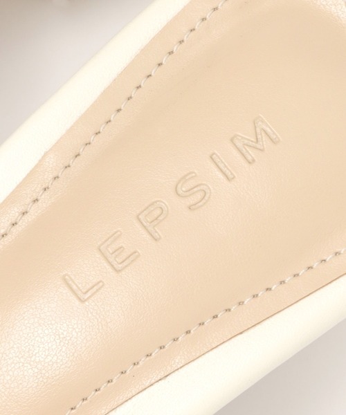 LEPSIM(レプシィム)の「ナロースクエアミュール 285241(サンダル・レディース・ブラウン/アイボリー・MEDIUM/LARGE)」の4枚目の写真
