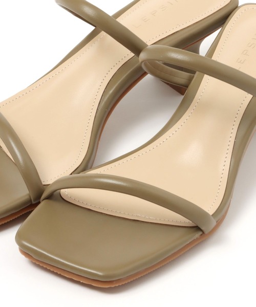 LEPSIM(レプシィム)の「ナロースクエアミュール 285241(サンダル・レディース・ブラウン/アイボリー・MEDIUM/LARGE)」の6枚目の写真