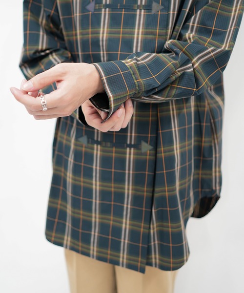 .ENDRECHERI.（エンドリケリー）の「PLAID OPEN SHIRTS（シャツ/ブラウス・メンズ・グリーン/ベージュ・FREE）」の11枚目の写真