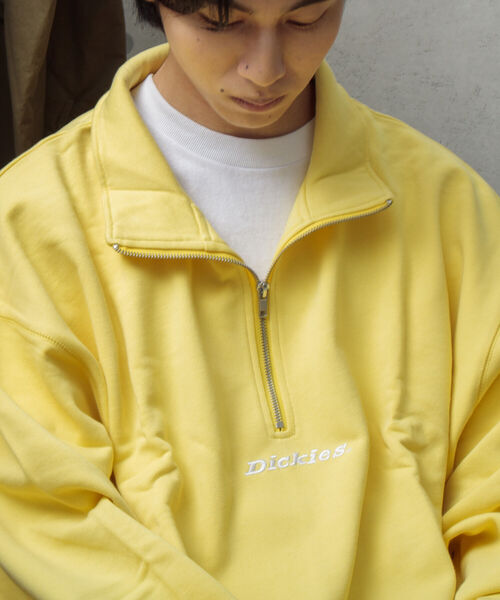 Dickies(ディッキーズ)の「【Dickies/ディッキーズ】ロゴ刺繍 ハーフジップスウェット P/O(スウェット・メンズ・ホワイト/チャコールグレー/イエロー/アイボリー/ロイヤルブルー・M/L/XL)」の15枚目の写真
