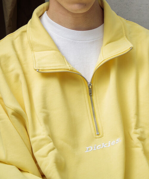 Dickies(ディッキーズ)の「【Dickies/ディッキーズ】ロゴ刺繍 ハーフジップスウェット P/O(スウェット・メンズ・ホワイト/チャコールグレー/イエロー/アイボリー/ロイヤルブルー・M/L/XL)」の11枚目の写真