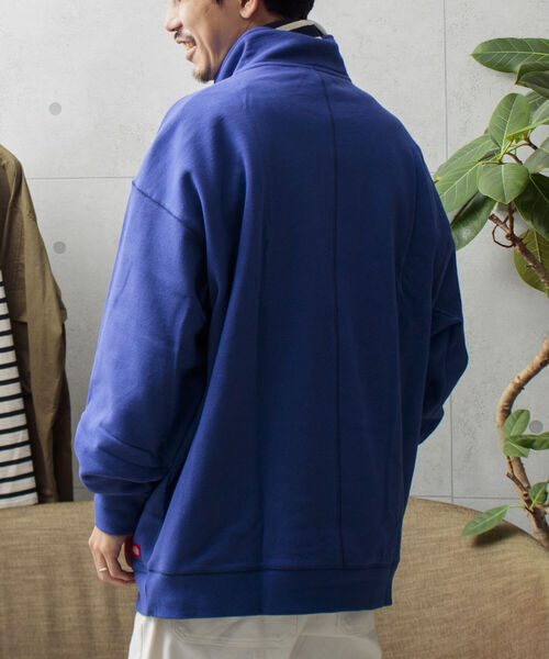 Dickies(ディッキーズ)の「【Dickies/ディッキーズ】ロゴ刺繍 ハーフジップスウェット P/O(スウェット・メンズ・ホワイト/チャコールグレー/イエロー/アイボリー/ロイヤルブルー・M/L/XL)」の22枚目の写真