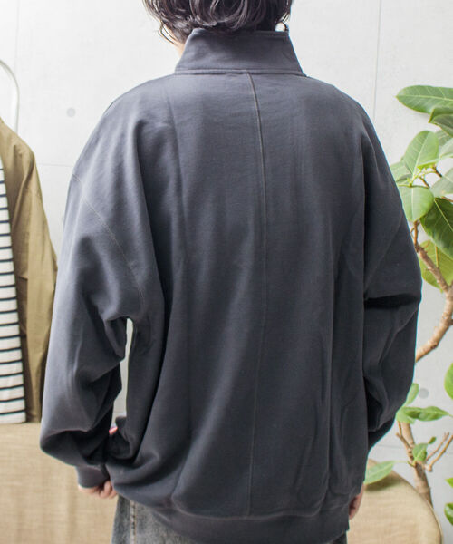 Dickies(ディッキーズ)の「【Dickies/ディッキーズ】ロゴ刺繍 ハーフジップスウェット P/O(スウェット・メンズ・ホワイト/チャコールグレー/イエロー/アイボリー/ロイヤルブルー・M/L/XL)」の10枚目の写真