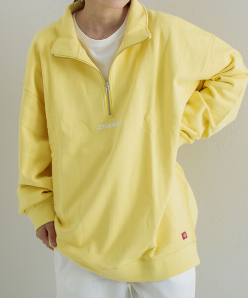 Dickies(ディッキーズ)の「【Dickies/ディッキーズ】ロゴ刺繍 ハーフジップスウェット P/O(スウェット・メンズ・ホワイト/チャコールグレー/イエロー/アイボリー/ロイヤルブルー・M/L/XL)」の19枚目の写真