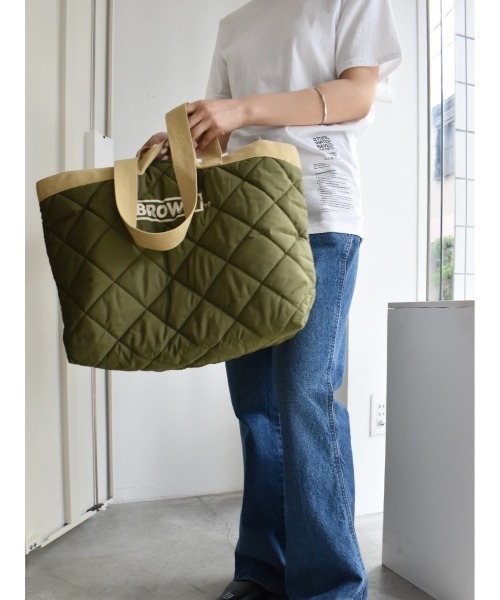 THEATRE PRODUCTS（シアタープロダクツ）の「キルティングパテッドトートバッグ-L-（トートバッグ・レディース・ホワイト/カーキ/ピンク・FREE）」の17枚目の写真