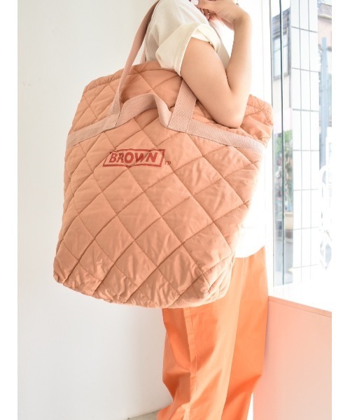 THEATRE PRODUCTS（シアタープロダクツ）の「キルティングパテッドトートバッグ-L-（トートバッグ・レディース・ホワイト/カーキ/ピンク・FREE）」の9枚目の写真