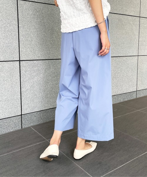 StyleSea(スタイルシー)の「クールタッチワイドストレートパンツ(その他パンツ・レディース・ベージュ/グレイッシュベージュ/ブラック/ブルー・FREE)」の12枚目の写真