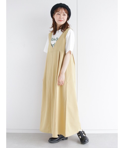 ehka sopo（エヘカソポ）の「AlwaysロゴTシャツ（Tシャツ/カットソー・レディース・グリーン/オフホワイト/キナリ/ブラック・ﾌﾘ-）」の20枚目の写真