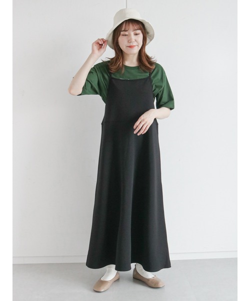 ehka sopo（エヘカソポ）の「AlwaysロゴTシャツ（Tシャツ/カットソー・レディース・グリーン/オフホワイト/キナリ/ブラック・ﾌﾘ-）」の18枚目の写真