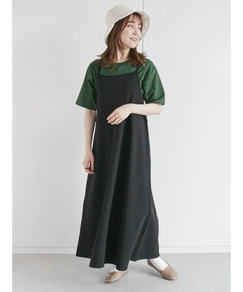 ehka sopo（エヘカソポ）の「AlwaysロゴTシャツ（Tシャツ/カットソー・レディース・グリーン/オフホワイト/キナリ/ブラック・ﾌﾘ-）」の16枚目の写真