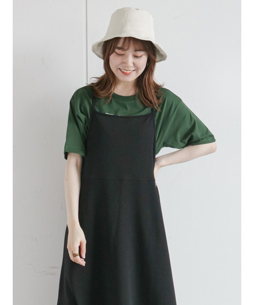 ehka sopo（エヘカソポ）の「AlwaysロゴTシャツ（Tシャツ/カットソー・レディース・グリーン/オフホワイト/キナリ/ブラック・ﾌﾘ-）」の13枚目の写真