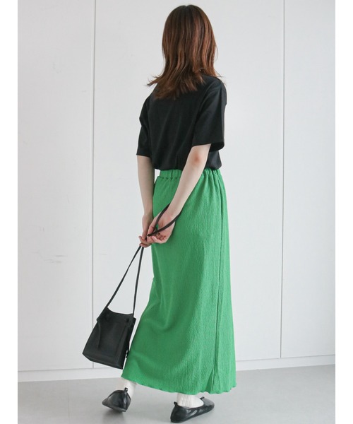 ehka sopo（エヘカソポ）の「AlwaysロゴTシャツ（Tシャツ/カットソー・レディース・グリーン/オフホワイト/キナリ/ブラック・ﾌﾘ-）」の11枚目の写真