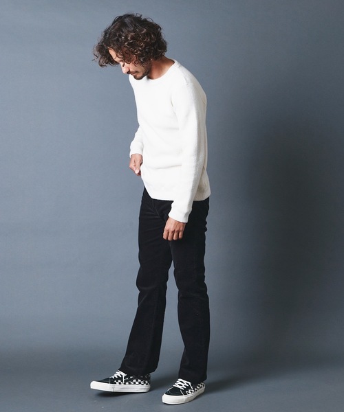 Magine(マージン)の「WOOL/CTN SHGGY W FACE KNITSAW C/N L/S:ウール/コットン ダブルフェイス ニットソー ロングスリーブ 22AW(Tシャツ/カットソー・メンズ・ブラック/ネイビー/グレー/オフホワイト/グレイッシュベージュ・44/46/48)」の15枚目の写真