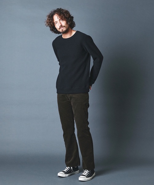 Magine(マージン)の「WOOL/CTN SHGGY W FACE KNITSAW C/N L/S:ウール/コットン ダブルフェイス ニットソー ロングスリーブ 22AW(Tシャツ/カットソー・メンズ・ブラック/ネイビー/グレー/オフホワイト/グレイッシュベージュ・44/46/48)」の11枚目の写真