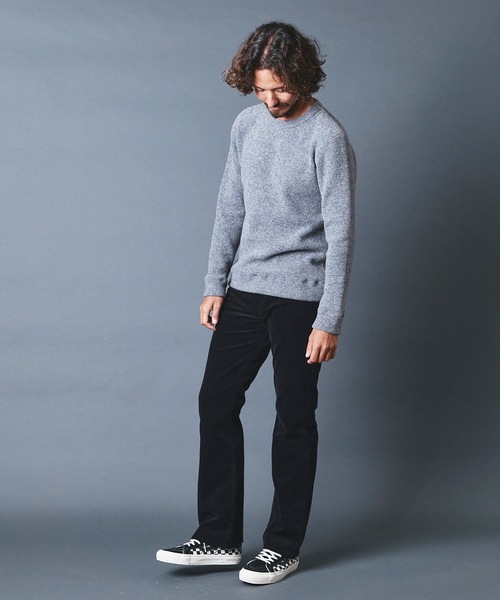 Magine(マージン)の「WOOL/CTN SHGGY W FACE KNITSAW C/N L/S:ウール/コットン ダブルフェイス ニットソー ロングスリーブ 22AW(Tシャツ/カットソー・メンズ・ブラック/ネイビー/グレー/オフホワイト/グレイッシュベージュ・44/46/48)」の20枚目の写真