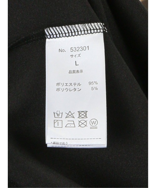 semantic design(セマンティックデザイン)の「セマンティックデザイン アーチロゴプリント 長袖BIGロングシャツ(シャツ/ブラウス・メンズ・ブラック/ホワイト・MEDIUM/LARGE)」の7枚目の写真