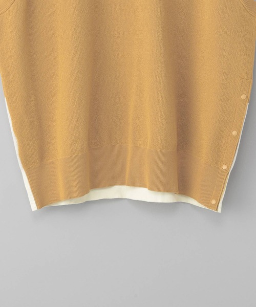 NUMERALS（ヌメラルズ）の「【UNISEX】[NUMERALS]サイドスリットニットベスト（ベスト・メンズ・ブラック/グリーン/マスタード・FREE）」の13枚目の写真