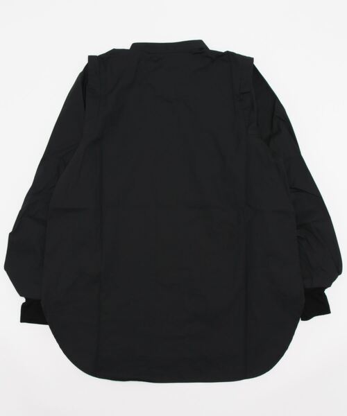STYLEBLOCK（スタイルブロック）の「ブロードボリュームスリーブ袖リブブラウス（シャツ/ブラウス・レディース・ブラック/ピンク/ホワイト/オリーブ/グレイッシュベージュ/ライム・M）」の7枚目の写真