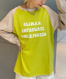 ラグランプリントロンTEE