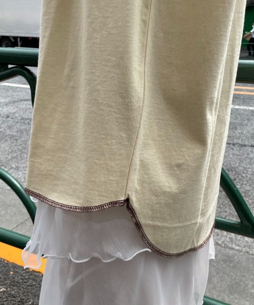 CIAOPANIC（チャオパニック）の「ラグランプリントロンTEE（Tシャツ/カットソー・レディース・レッド/ブラウン/ネイビー/グリーン・FREE）」の18枚目の写真