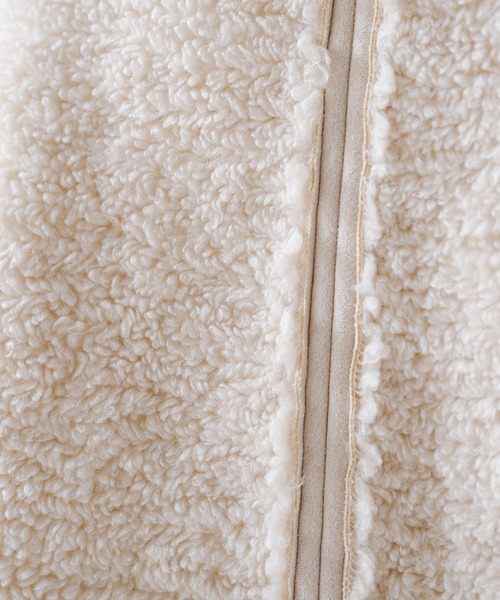 Kastane（カスタネ）の「リバーシブルボア×スウェードベスト（ベスト・レディース・ブラック/アイボリー・FREE）」の20枚目の写真