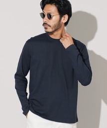 コットンクルーネック無地ロンT 長袖Tシャツ