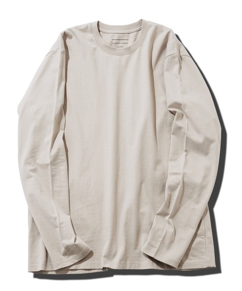 jiggys shop（ジギーズショップ）の「コットンクルーネック無地ロンT 長袖Tシャツ（Tシャツ/カットソー・メンズ・ブラック/グレー/ホワイト/ネイビー/ミックスグレー・LARGE/MEDIUM/X-LARGE/SMALL）」の8枚目の写真